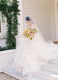 Portraits of a Bride during a Wedding at Filoli by San Franciso Wedding Photographers Pinnel Photography