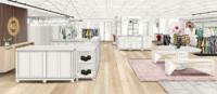 Modern Organic Retail Shop Illustration by BonBoni Interior Design in St. Louis