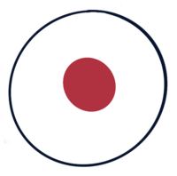 japenese flag circle doodle