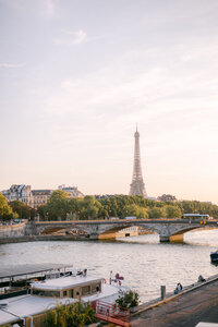 View with Eiffel tower