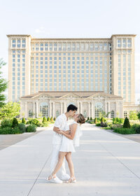 Downtown Detroit Engagement Photographer