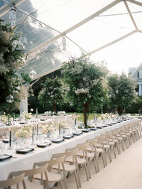 A wedding reception in Charleston, SC at Magnolia Gardens.