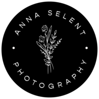 Anna Selent Photography custom logo design and branding.