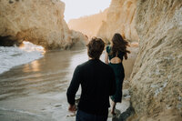 beach engagement session