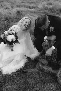 Elopement photography in Christchurch on port hills