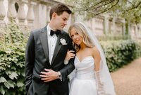 Bride and groom posing for wedding planners in Shreveport LA