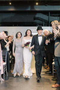 Bride and Groom | Intentional Wedding Photography Montreal Science Centre | Juno by Julia C. Vona