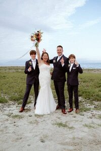 Saratoga Beach Elopement Family