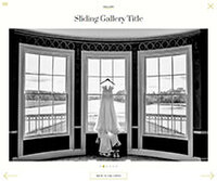Gallery sliding Elegant Weddings Showit website template The Template Emporium