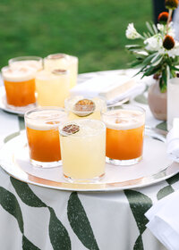 Styled cocktail details at a luxury brand event photographed for marketing use