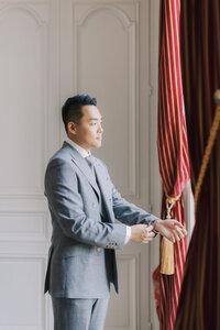 Groom | Chateau de Santeny Editorial Wedding Photography Paris | Juno by Julia C. Vona