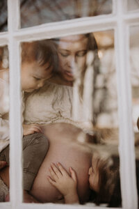 Maternity Photoshoot by Amy Mitchell Photography at Maison Charlottesville