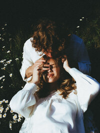 Couple in Sunny Meadow