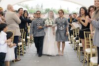 Elegant grand imperial Edmonton filipino wedding photos - breide ceremony entrance