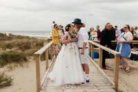 Elopement at the beach in Christchurch