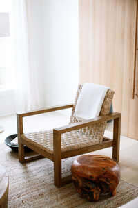 Chaos & Calm -Peaceful moment with chair and side table