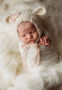 Newborn posed for Baby Photos in Charleston, SC.