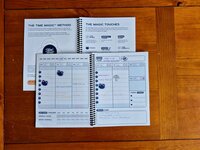 Open Time Magic Planner showing an ADHD-friendly weekly planning layout with space for priorities, scheduling, and notes.