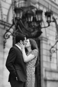 Boston Public Library Engagement photos. Deborah Zoe Photography. Boston Wedding Photographer.