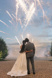 Fireworks | Chateau de Santeny Luxury Destination Wedding Photography France | Juno by Julia C. Vona