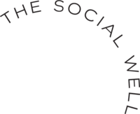 A curved logo for The Social Well.