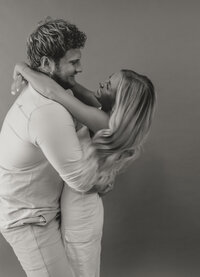 Photo of a couple i=during their photoshoot in bloomington indiana