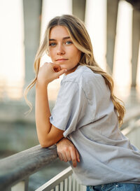 Senior portrait in Gulf Shores, Alabama — posing