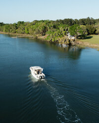 An arrival to Orange Grove wedding venue in Beaufort SC