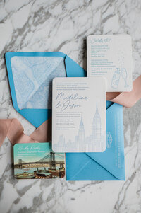 Madelyn & Jason wedding stationary spread