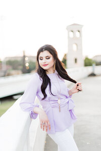 Senior Girl at LSU campus
