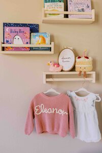 Detail photo of baby girl nursery