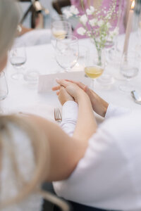 Holding Hands | Domaine Cataraqui | Collaborative Luxury Wedding Photographer | Juno by Julia C. Vona