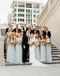 Wedding Party downtown Indy