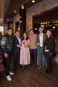 South End Baby Shower at Coppa with Fallon Carter Events. An intimate celebration for family and friends. Cozy, modern with a focus on connection. Deborah Zoe Photography. Boston Event and Portrait Photographer.