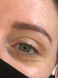 Before and after microblading