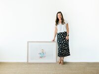 Natalie with Wall frame
