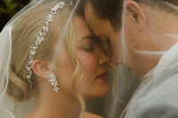 couple on their wedding day in NC