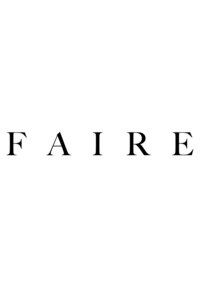 A white background with the Faire logo - Bloom by bel monili