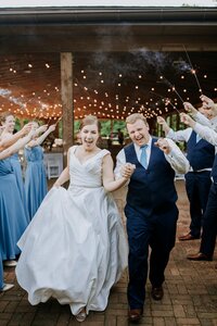 Sparkler exit at one of the best Louisville Kentucky wedding venues, Farmington