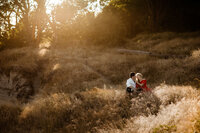 couple in golden hour portraits