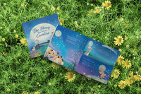 The Sheep That Wasn't Counted children's book showing Sheep using his imagination to create stories in the stars