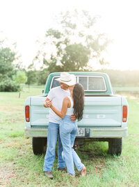 An outdoor engagement session in south Georgia