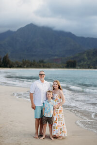 Sunset Splash Session Hanalei Bay Kauai Family Photographer