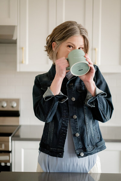 Drinking tea