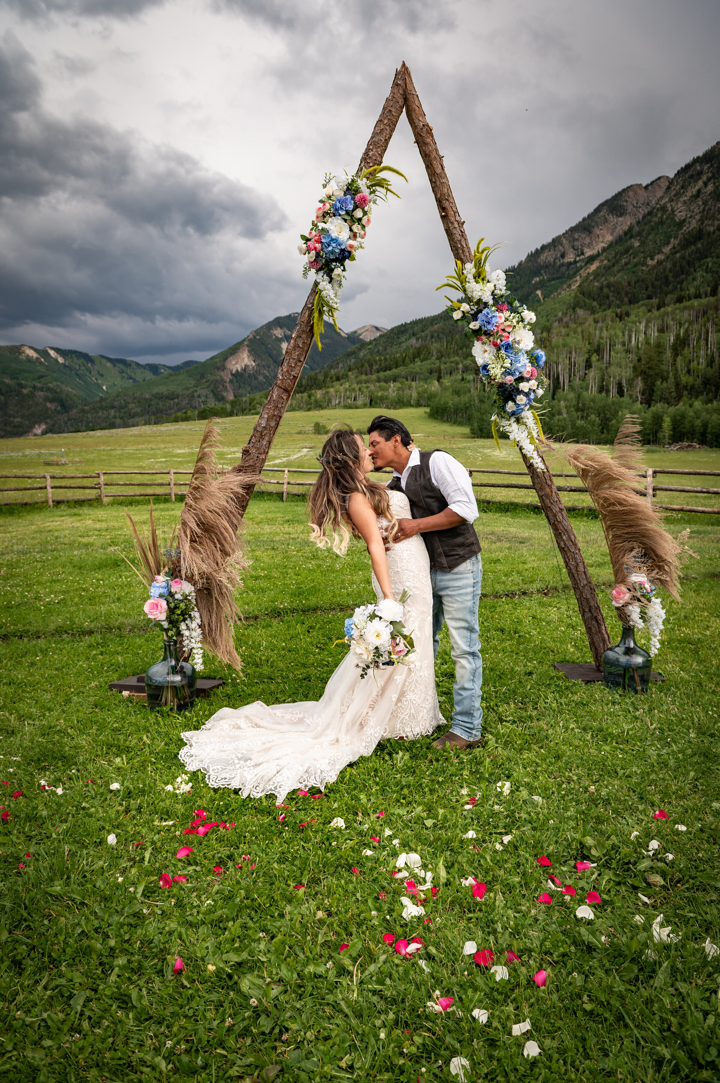 Intimate wedding marble Colorado