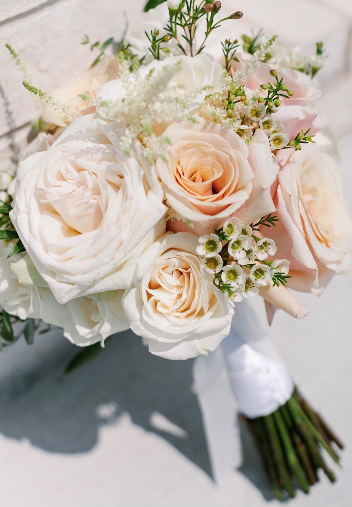 Soft rose orange bouquet