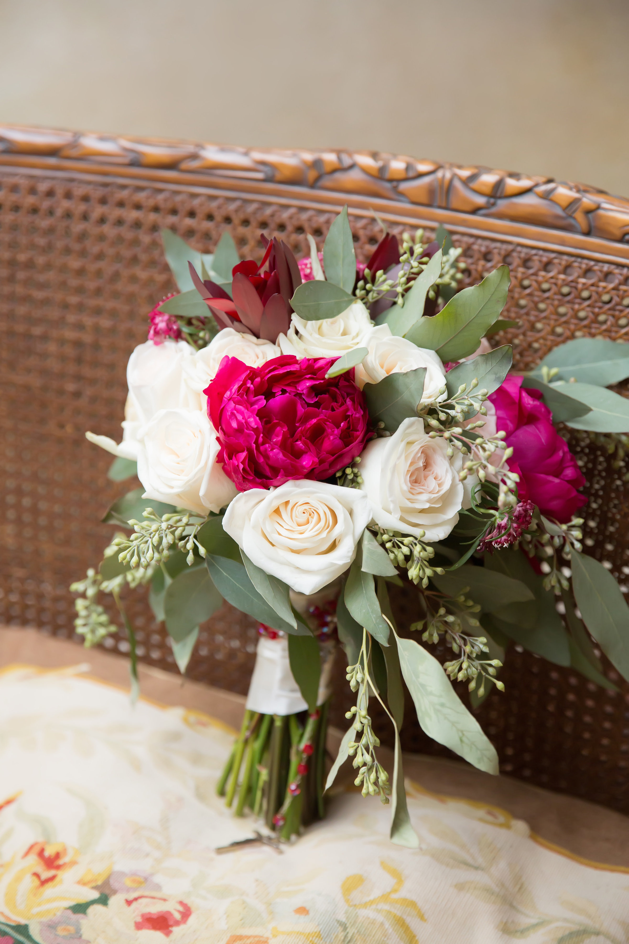 Wedding Photograph of Bouquet at Bayou Haven Bed and Breakfast in Louisiana
