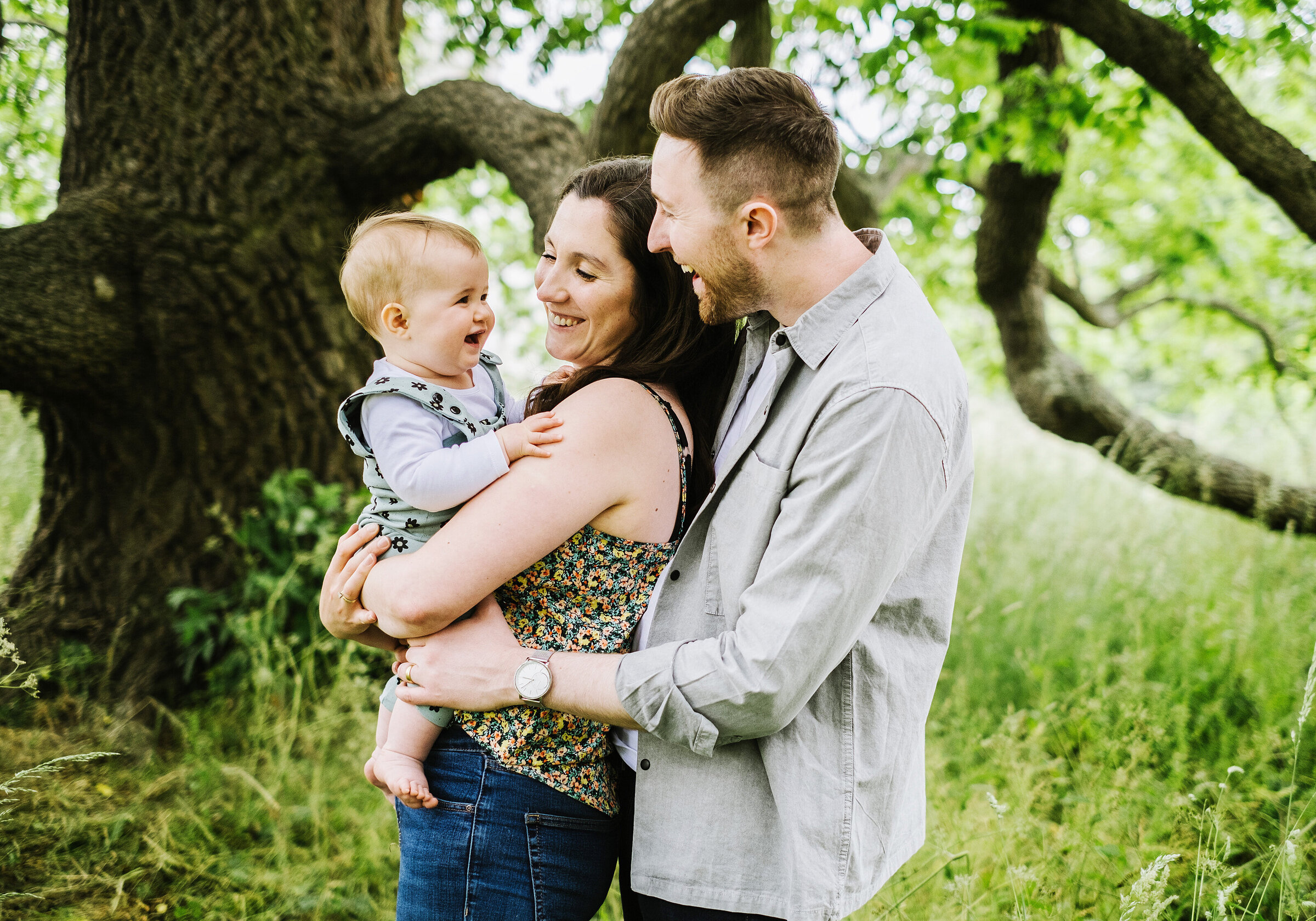 Family shoot in summer at Hylands House