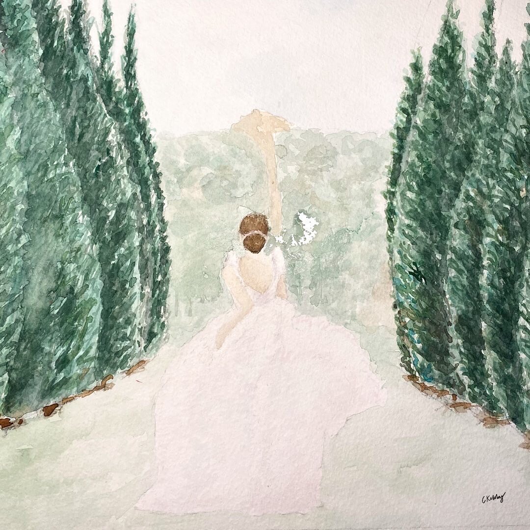 wedding painting in tuscany with amv weddings and courtney bowlden photography