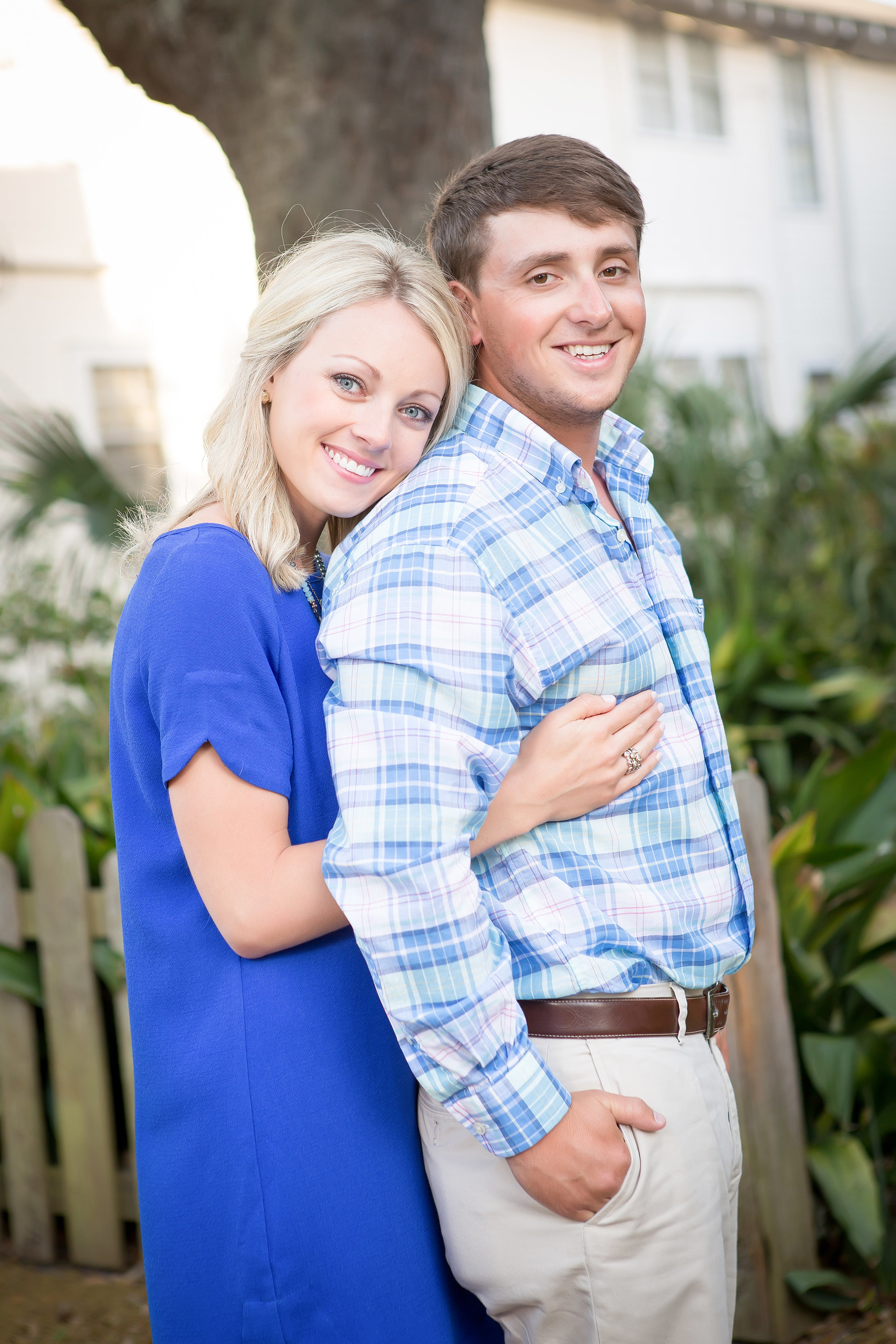 Engagement Portraits by Kayce Stork in the Summer in Biloxi, MS
